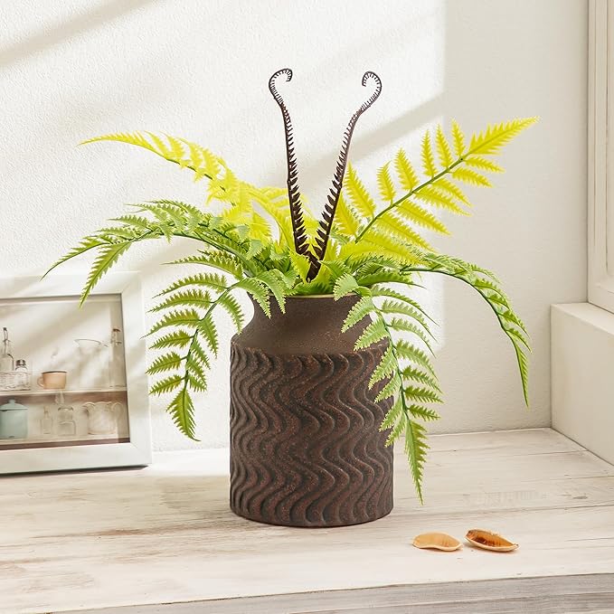 Farmhouse Ceramic Farmhouse Kitchen Utensil Holder for Countertop, Rustic Cooking Utensil Holder Crock Fit for Kitchen Counter