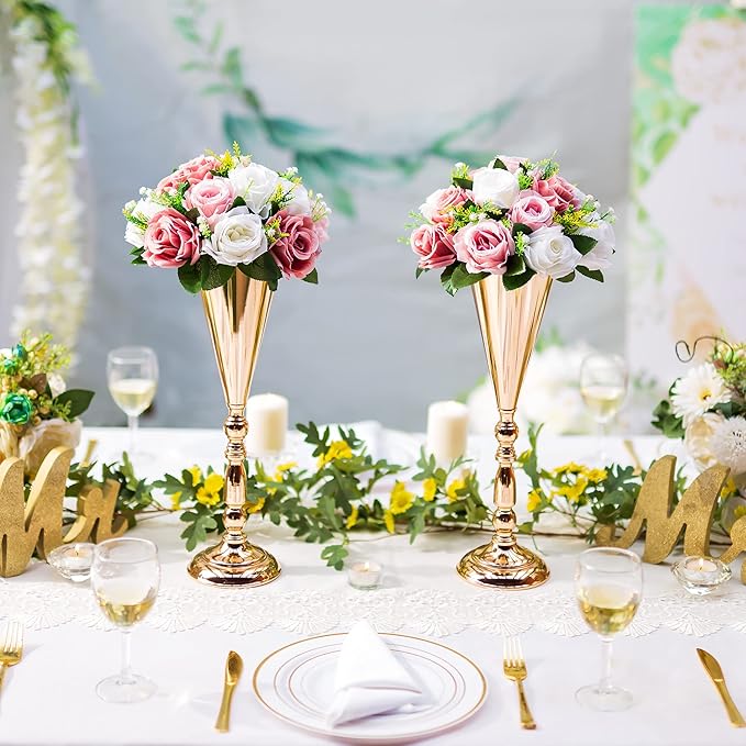 Flower Centerpieces for Wedding Tables: Wedding Table Decorations Dusty Rose & White Flower Balls Centerpieces for Engagement Cerebration Party Center Pieces 2 Packs