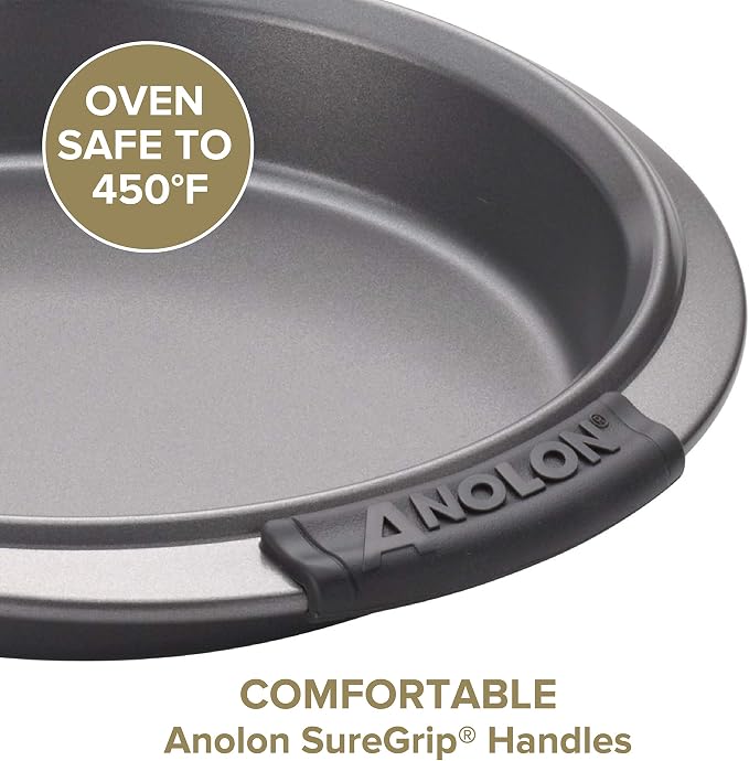Anolon Advanced Nonstick Bakeware Cooling Grid / Baking Rack - 10 Inch x 16 Inch, Gray (Pack of 6)