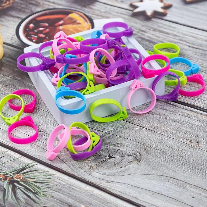 120Pcs Pastry Bag Ties, Silicone Icing Bag Ties, Decoration Piping Bag Ties for Pastry Baking Cookies, Reusable Baking Pastry Bag Ties for Cupcakes Cookies and Pastry Seal (Multicolor)