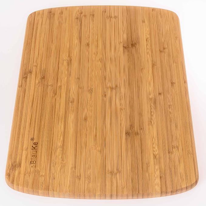 Wood Cutting Board for Kitchen – 18x12" Extra Large Bamboo Cutting Board with Juice Groove – Wooden Chopping Board, Serving Tray, Butcher Block – BlauKe®