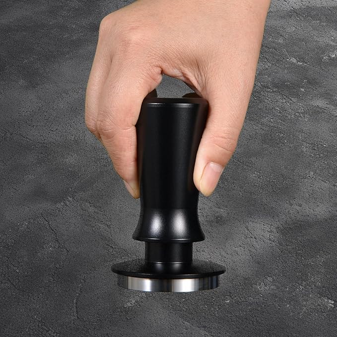 51mm Espresso Hand Tamper, MATOW Dual Calibrated Spring Loaded Coffee Tamper with Stainless Steel Flat Base, Pro-barista 30lbs Espresso Tamper with Anodized Aluminum Handle