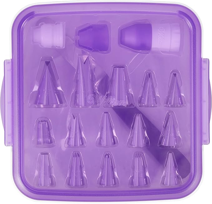 Wilton Decorating Essentials Frosting Piping Kit with Storage Box, Cake & Cupcake Decorating Set, 33 Piece Set