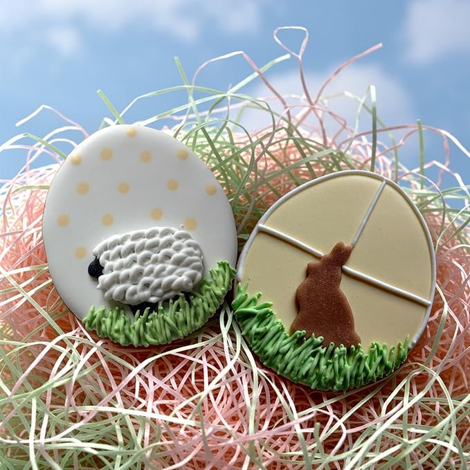 Easter Linzer Cookie Cutter Set 4 PC – Sheep, Butterfly and Rabbit - 18/0 Stainless Steel