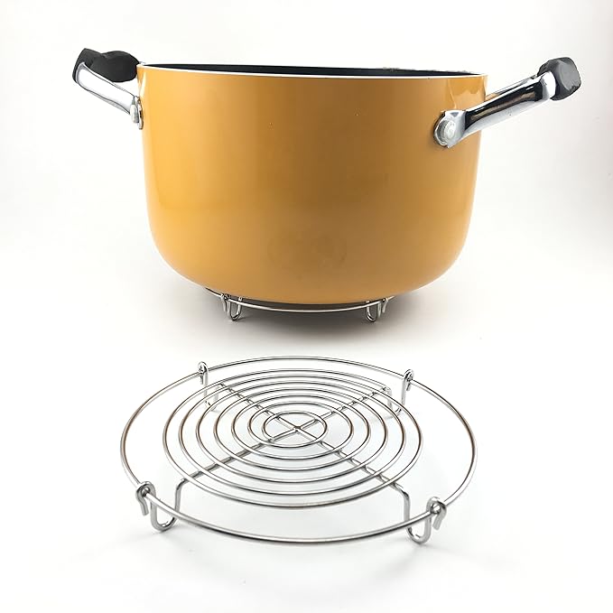 Stainless Steel Wire Cooling Rack Round Baking Tray For Cake Cookie Tarts Ovan Bread Pie Muffin Biscuits Cupcake,Kitchen Cooling Grid Holder Stand (Dia 7inch)