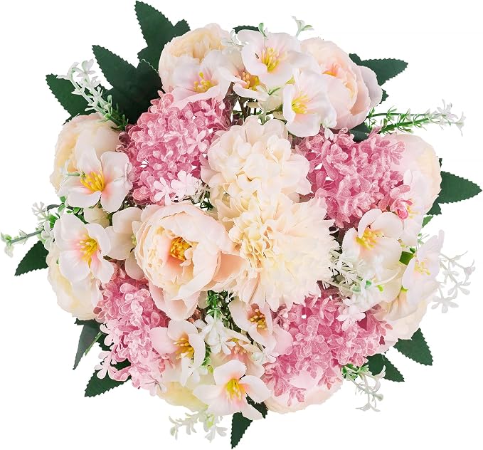 Flower Balls Centerpieces for Tables: 10 PCS Pink Flowers for Centerpieces Floral Arrangements Centerpiece for Wedding Party Celebration Home