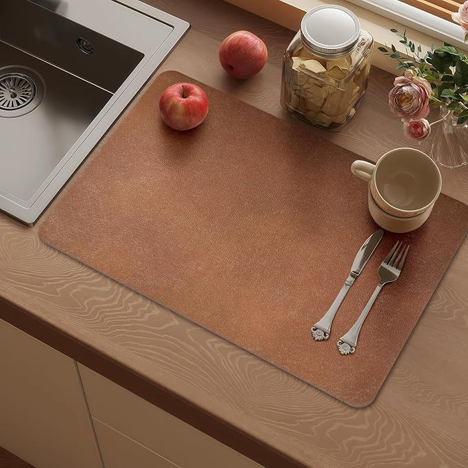 Vinyl Placemats Set of 4-12x17 Inch - Heat Resistant Washable Place Mats Waterproof Non-Slip Wipeable Table Mats for Dining Table Decor, Indoor/Outdoor Plastic Mat
