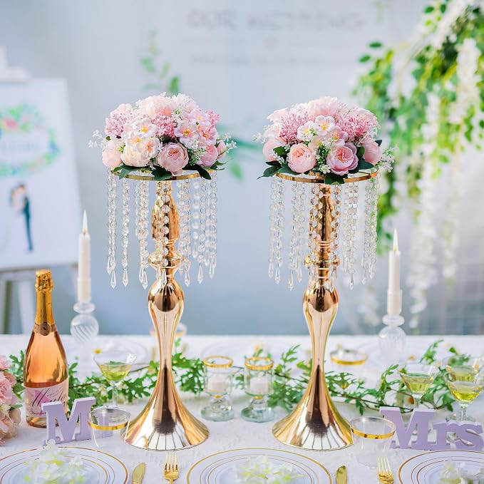 Flower Balls Centerpieces for Tables: 10 PCS Pink Flowers for Centerpieces Floral Arrangements Centerpiece for Wedding Party Celebration Home