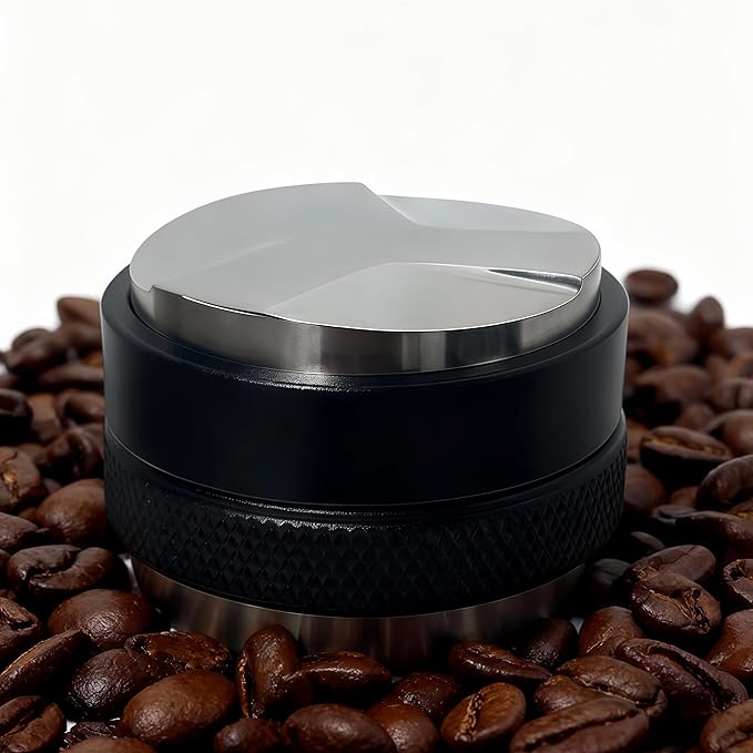 Espresso Accessory - 51mm Espresso Tamper and Distributor, Coffee Grounds Leveler, Adjustable Depth Compatible - Professional Espresso Manual Tamper. (53mm)