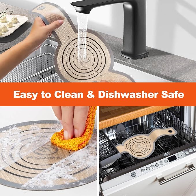 Silicone Bread Sling Dutch Oven - Best Japan Silicone. Non-Stick & Easy Clean Reusable Bread Baking Mat. With Extra Long Handles Bread Baking Sheet Liner, 2 Grey Set for Transferable Dough