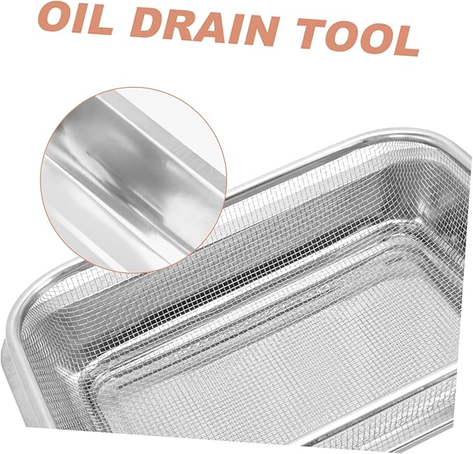 2sets Stainless Steel Baking Pan Removable Cooling Rack Versatile Drain Oil Plate for Baking and Cooling Heavy Duty Design Dishwasher Safe Style