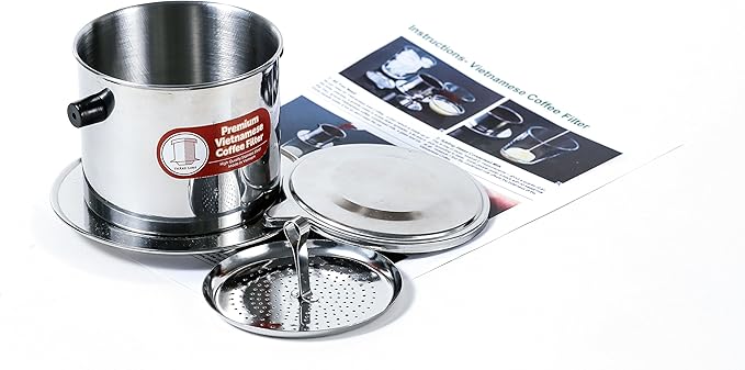 Set of 3 Vietnamese Coffee Filters Phin 11 oz- Large, Gravity