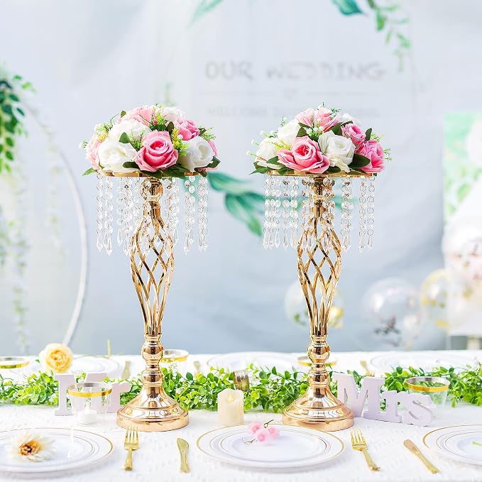 Flower Centerpieces for Wedding Tables: Wedding Table Decorations Pink & White Flower Balls Centerpieces for Engagement Cerebration Party Center Pieces 2 Packs
