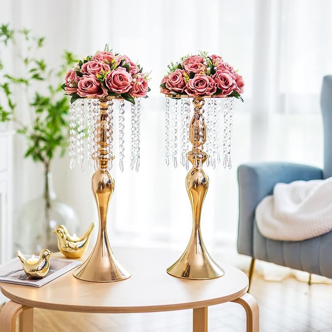Flower Centerpieces for Wedding Tables: Wedding Table Decorations Dusty Rose Flower Balls Centerpieces for Engagement Cerebration Party Center Pieces 10 Packs
