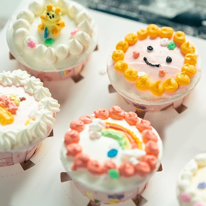 16 Pieces Original Mini Clay Nozzles Cupcake Cookie Cake Icing Piping Decor Kit, Hand Decorating Tips Accessories Precision Tools DIY Decoration with Converter Head and 10PCS Pastry Bags & Tips Set