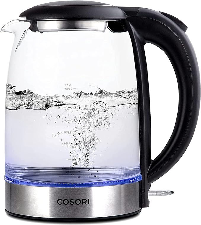 COSORI Electric Gooseneck Kettle with 5 Variable Presets, Pour Over & Coffee Kettle, 1.7L/1500W, Stainless Steel Inner Lid & Filter