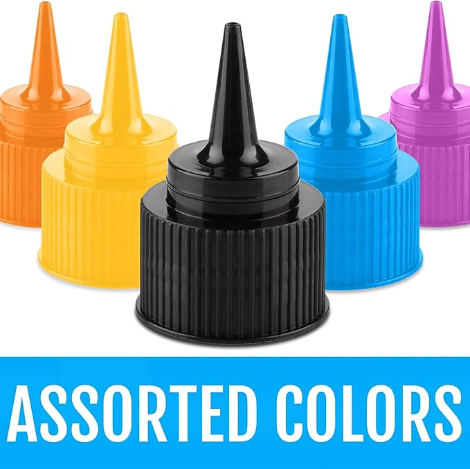Free Hand Writer Bottles - 6 Easy Small Squeeze Bottles - 3 Each (1 and 2 Ounce) - Cookie Cutters, Cake and Baking Decoration, Food Coloring & Royal Icing Supplies for Writing (6 bottles)