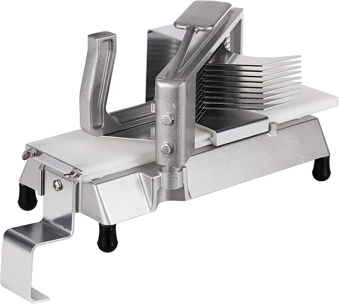 Commercial Tomato Slicer, 1/4" Slice, Stainless Steel Blades, NSF Certified for Restaurants (29A-014-1/4)