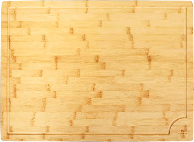 3XLarge Thick Cutting Board, 24"x18''x1'' Bamboo Cutting Boards for Kitchen with Juice Groove and Kitchen Chopping Board for Meat Cheese board Heavy Duty Serving Tray, 3XL