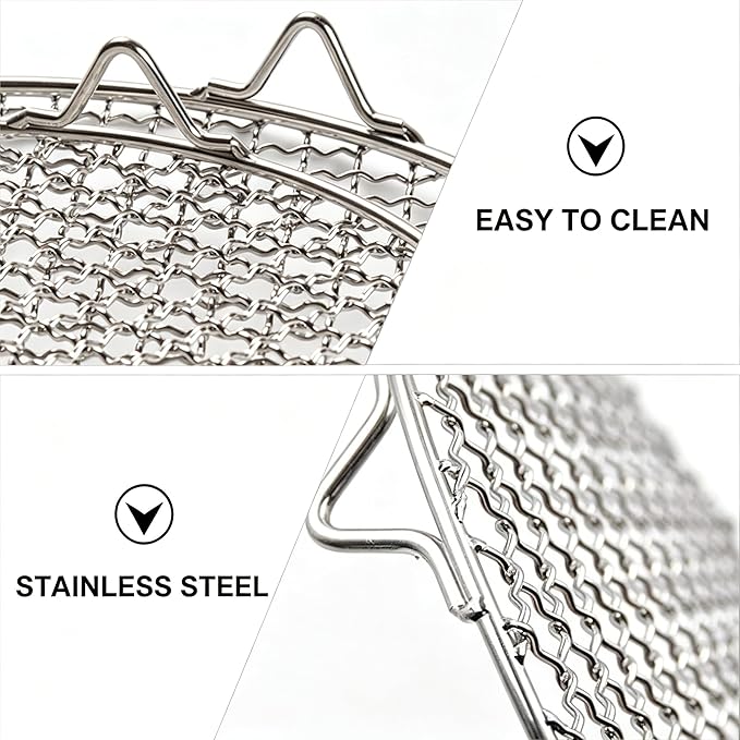 Generic Round BBQ Grill Rack, 304 Stainless Steel Heavy Duty Cooling Rack, Wire Rack with Non-Slip Feet, for Baking Cooking Grilling, Fits Air Fryer Pressure Cooker Oven Stockpot (30.5cm/12.01in)