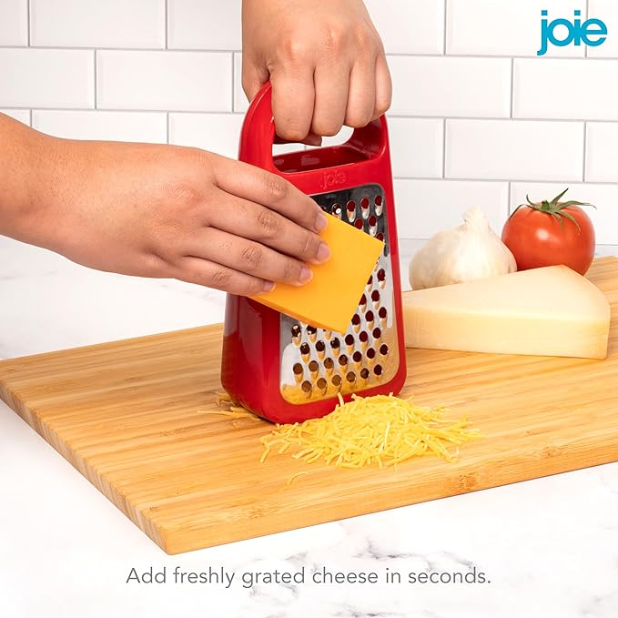 Joie Tower Grater, Double Sided, Stainless Steel, Dishwasher Safe, BPA Free, Kitchen Tool, 1 Count