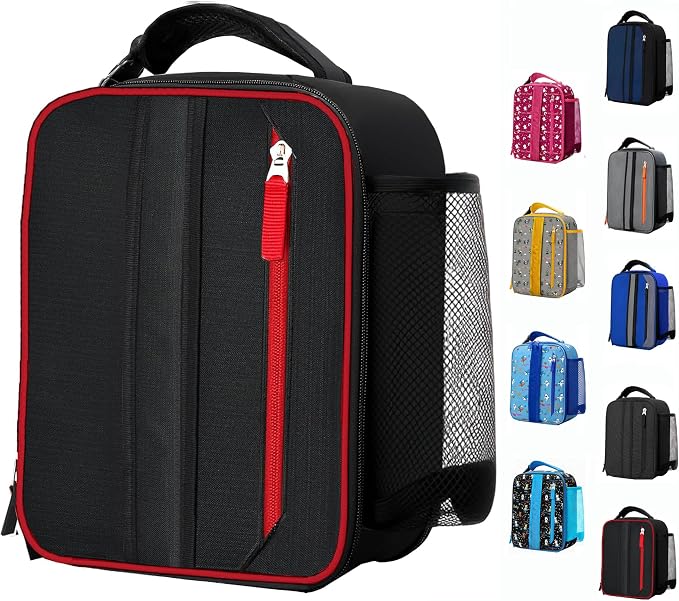 Lunch Box Insulated Lunch bag for Men Women Kids Boys Teen Youth Adult Portable Lightweight Small Lunchbox for Work Office school Picnic