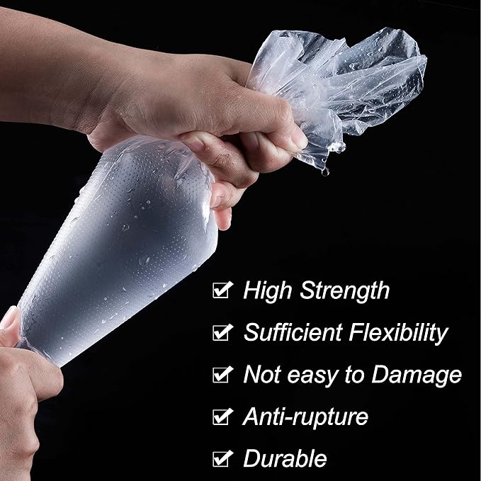 Piping Bags, Pastry Bags 12 Inch 100pcs, Disposable Icing Piping Pastry Bags For Cookie/Cake Decorating Supplies, Anti Burst And Non-Slip Thicken Cake Decorating Bags.