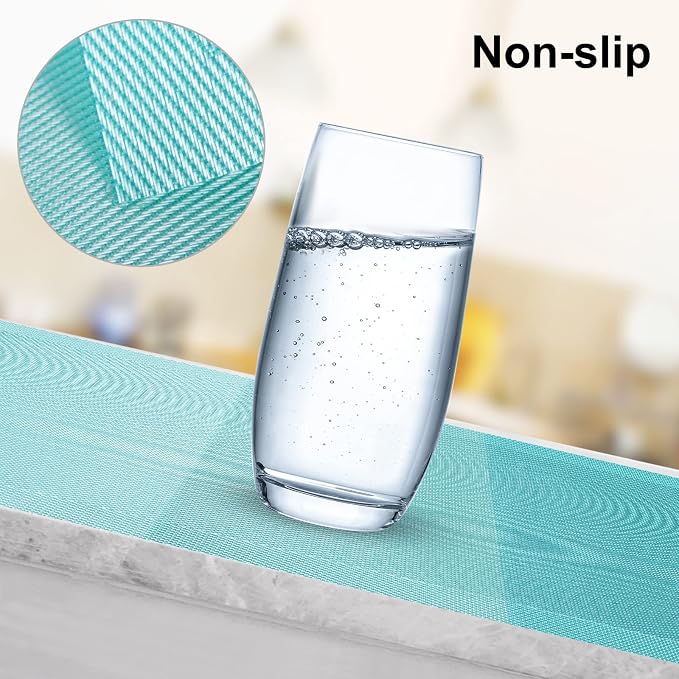 Aofmee Placemats, Placemats Set of 6, Heat Resistant Place Mats, Washable PVC Table Mats, Woven Vinyl Plastic Placemats for Dining Table, Non-Slip Stain Resistant Kitchen Table Placemats Easy to Clean