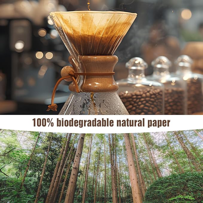 600Pcs Cone Coffee Filters #4, Clinuse Unbleached Size 04 Coffee Filters 8-12 Cup, Disposable Natural Paper Filters, No.4 Cone Filters Compatible with Ninja, Cuisinart, Pour Over and Drip Coffee Maker
