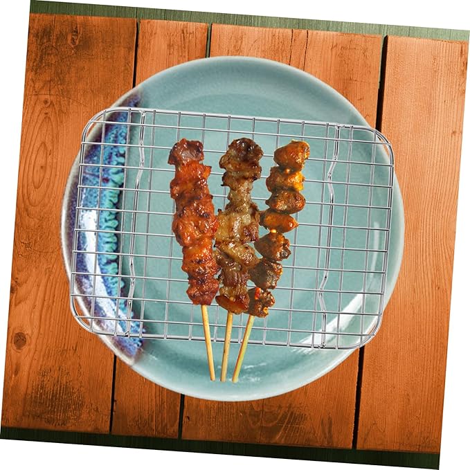 Stainless Steel Grid Grilling Rack Versatile Drying Baking Rack for Cooling Roasting and Bbq Fits Ovens Dishwashers Kitchen Essential