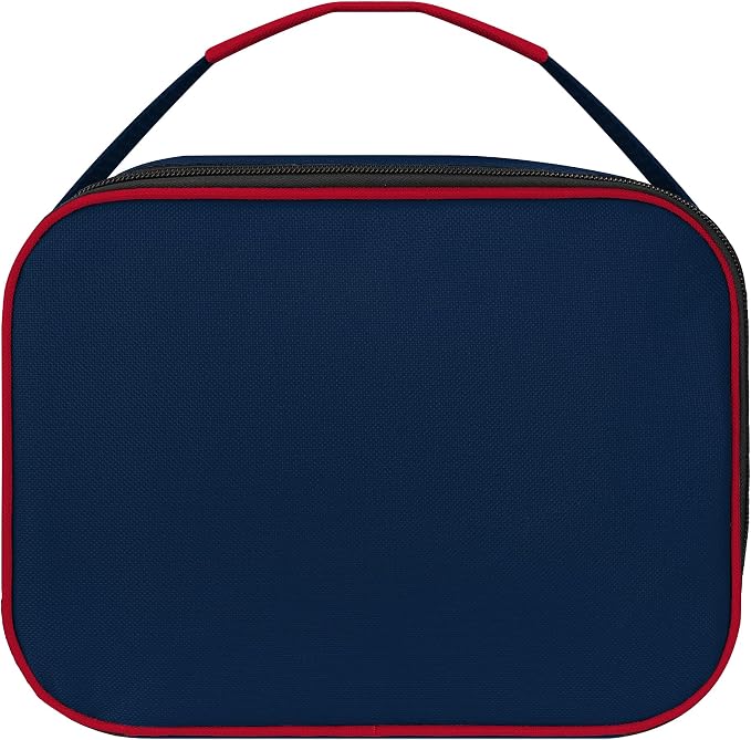 FOCO NFL Unisex-Adult Officially Licensed Wordmark Team Color Big Logo Football Zip Closure 7L Lunch Bag - New England Patriots