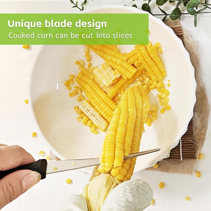 Corn Peeler,Corn Stripper Tool,Corn knife for corn removal,Corn Cutter,Corn Peeling Knife,Corn Scraper,Quick Corn Grain removal, Kitchen Multifunctional Knife（1Pcs）