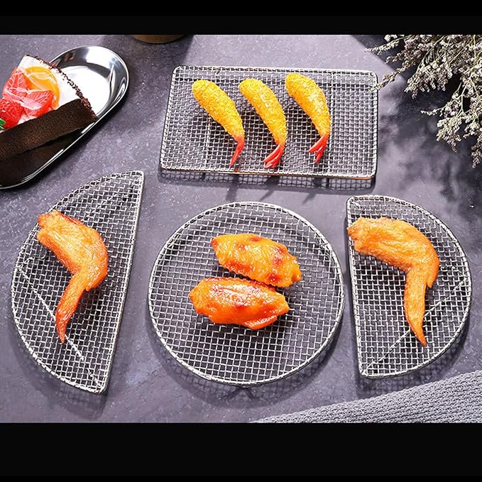 Cooling Racks, for Baking Stainless Steel Wire Cooking Rack High Temperature Resistant Oven Safe for Cooking Roasting Grilling(round-18CM)