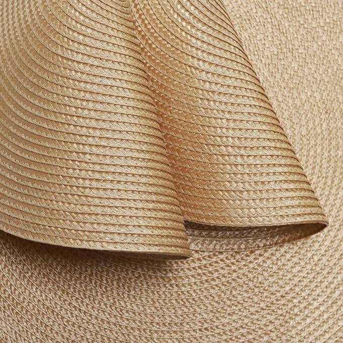 Winknowl Round Braided Placemats Set of 8 Washable Woven Heat Resistant Table Mats for Kitchen Dining Tables 15 inch Round Place Mats (Camel,8pcs)