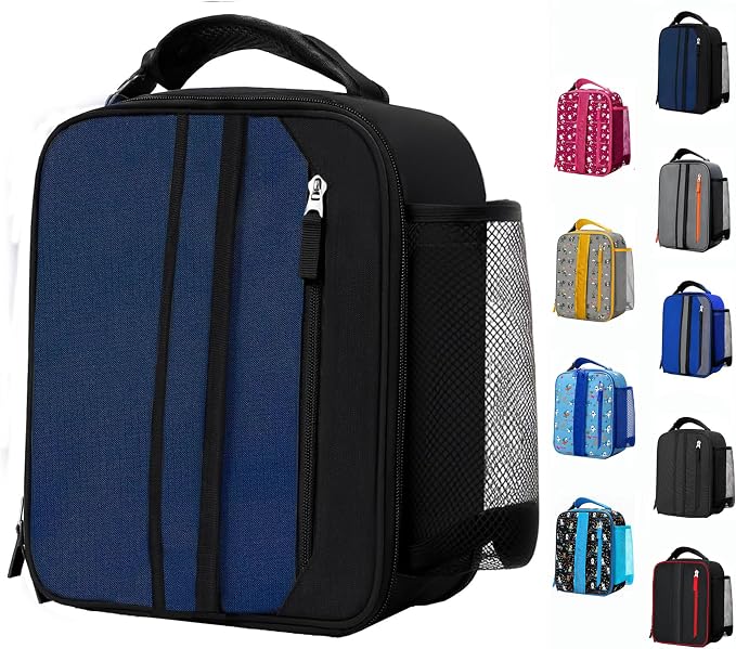 Lunch Box Insulated Lunch bag for Men Women Kids Boys Teen Youth Adult Portable Lightweight Small Lunchbox for Work Office school Picnic