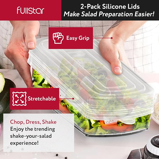 fullstar Bundle: Chopper And 2 Piece Silicone Lids