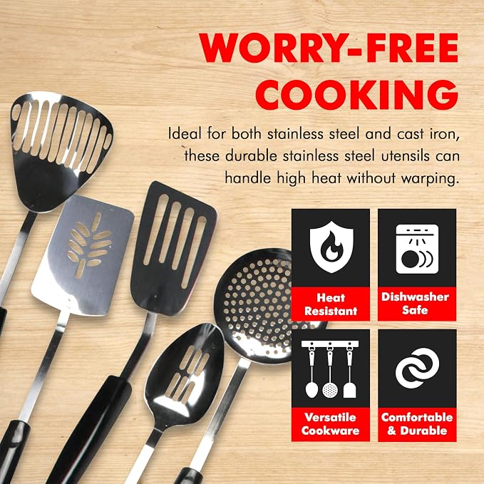 Chef Craft 13 Piece Select Stainless Steel Kitchen Tool Set