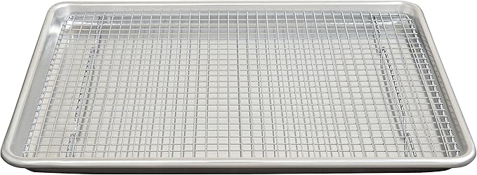 Mrs. Anderson’s Baking Professional Half Sheet Baking and Cooling Rack, 16.5 x 11.75-Inches, Set of 2