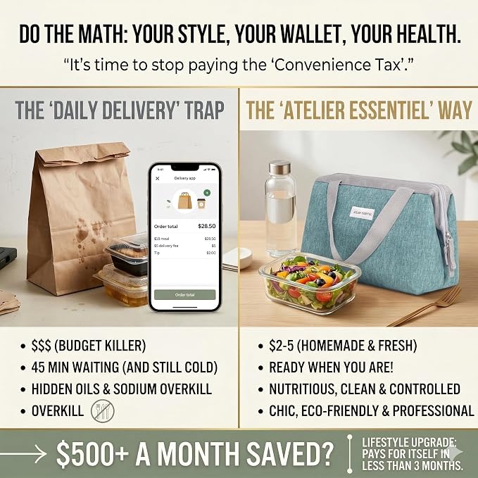 Insulated Lunch Bag Lunch Bag Women Lunch Bag for Women Lunch Box Cooler Bag Lunchbox for Work Lunch Box for Men Adult Lunch Box Womens Lunch Bags for Work (Green)