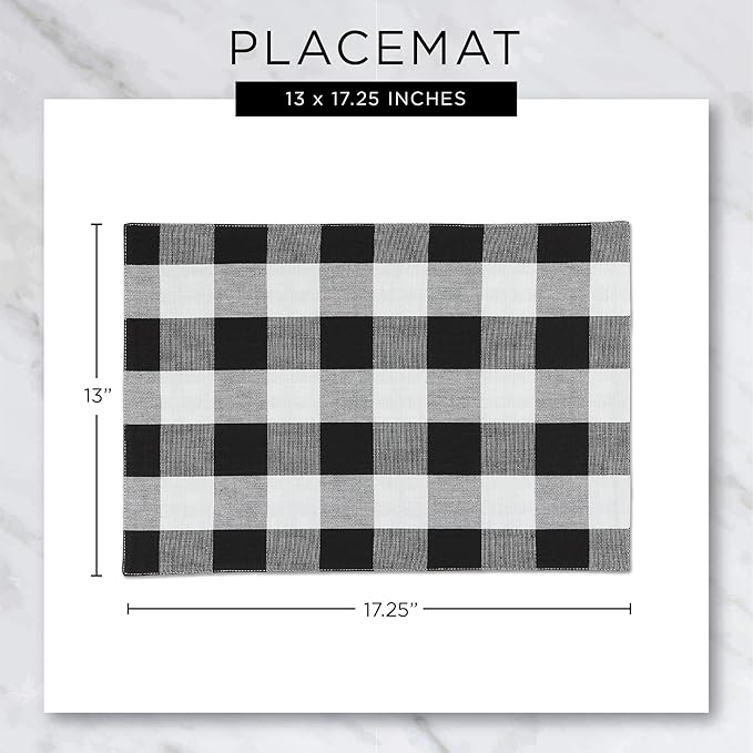 DII PVC Tabletop Collection Placemat Set, Rectangle, 13x17.25, Fig Green, 6 Piece