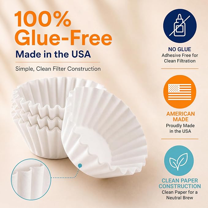 4 Cup Basket Coffee Filters (400, White)