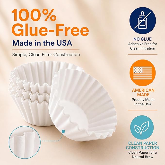 4 Cup Basket Coffee Filters (200, White)