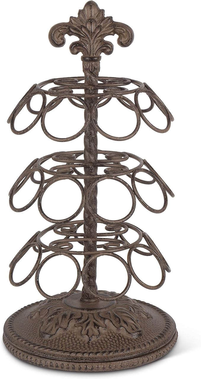 GG Collection Acanthus Coffee Pod Holder with 27 Pod Capacity, and 3 Rotating Carousels