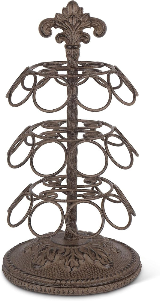 GG Collection Acanthus Coffee Pod Holder with 27 Pod Capacity, and 3 Rotating Carousels