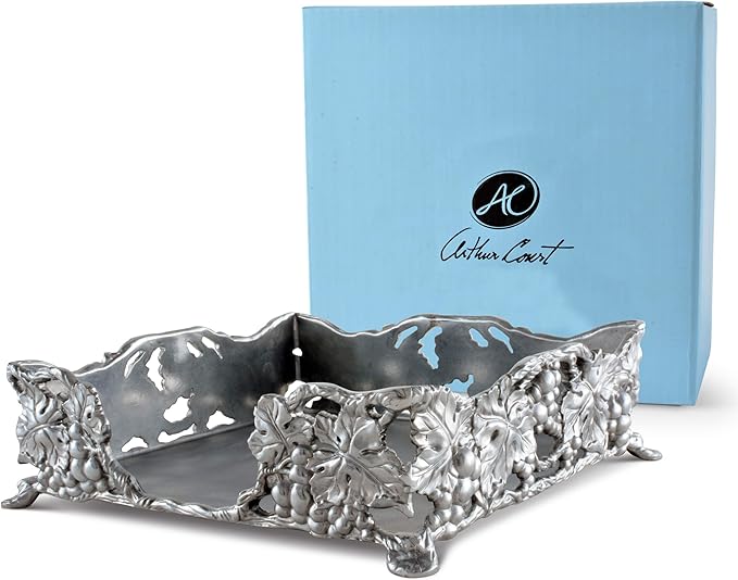 Arthur Court Designs Grape Luncheon Napkin Box