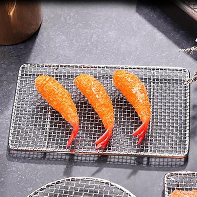 Gavigain Cooling Rack,Cooling Racks for Baking Stainless Steel Wire Cooking Rack High Temperature Resistant Oven Safe for Cooking Roasting Grilling (C 19.2CM)