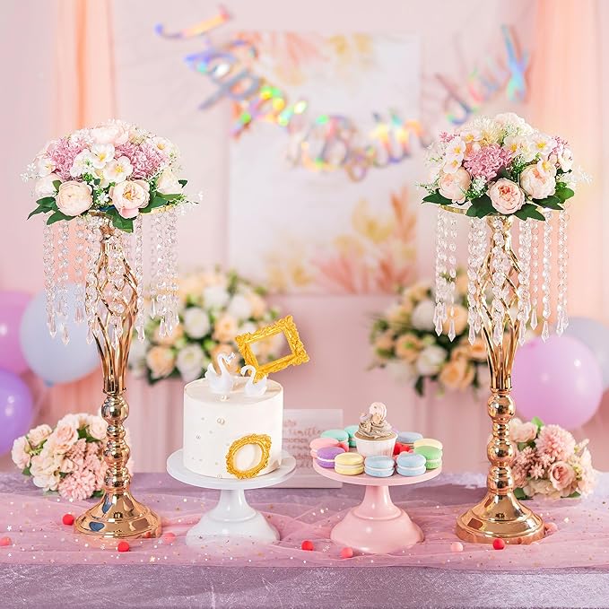 Flower Balls Centerpieces for Tables: 10 PCS Pink Flowers for Centerpieces Floral Arrangements Centerpiece for Wedding Party Celebration Home