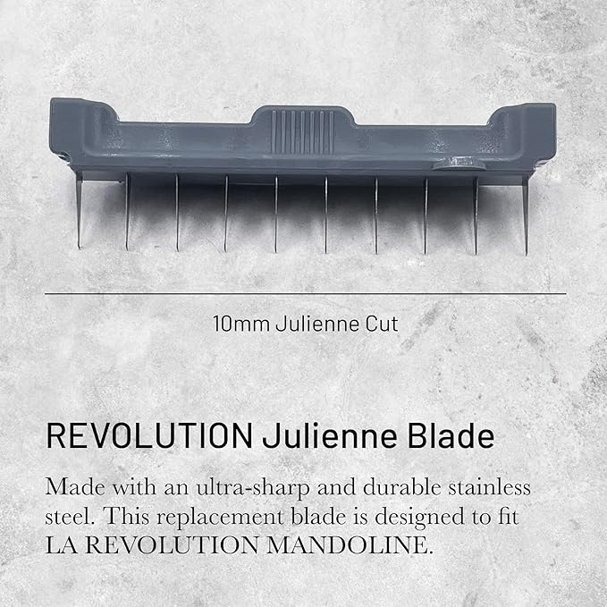 de Buyer REVOLUTION Julienne Blade - 10 mm - Ultra-Sharp Stainless Steel Replacement Blade - Designed for LA MANDOLINE REVOLUTION - Made in France