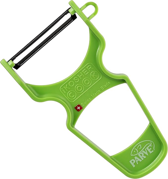 The Kosher Cook Y Vegetable Peeler - Heavy Duty, Ultra Sharp Stainless Steel Blade - Swiss Peeler - Ergonomic Plastic Handle - Color Coded Kitchen Tools - Green