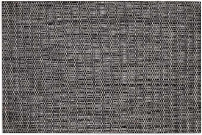DII PVC Tabletop Collection Placemat Set, Rectangle, 13x17.25, Gray, 6 Piece